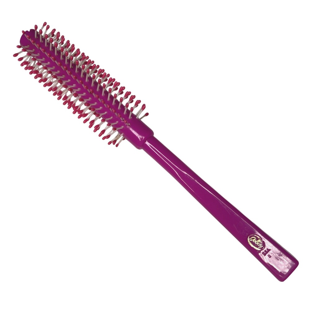Goody Hair Brush Pink Small Round‎ Styler Classic Comfort Ball Tip 8 Inch